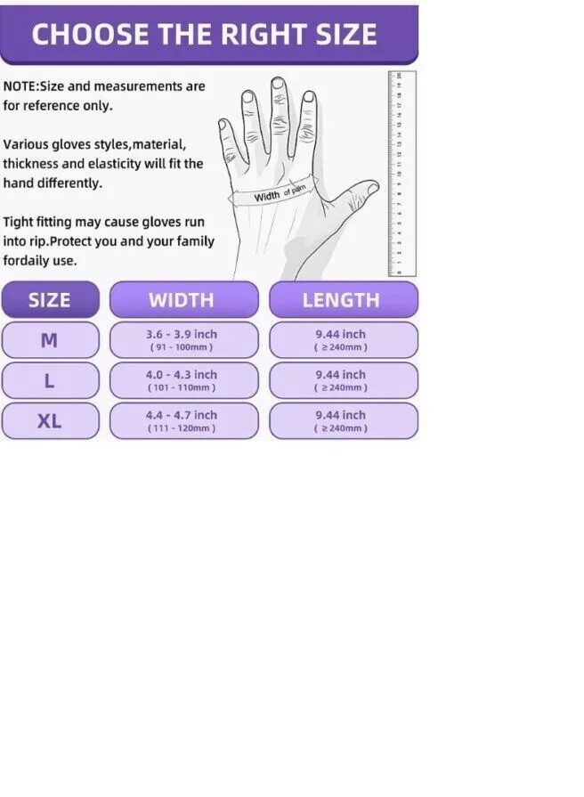 S&G Black Diamond Nitrile Gloves Powder Latex Free 6 Mil 1000pcs M/L/XL