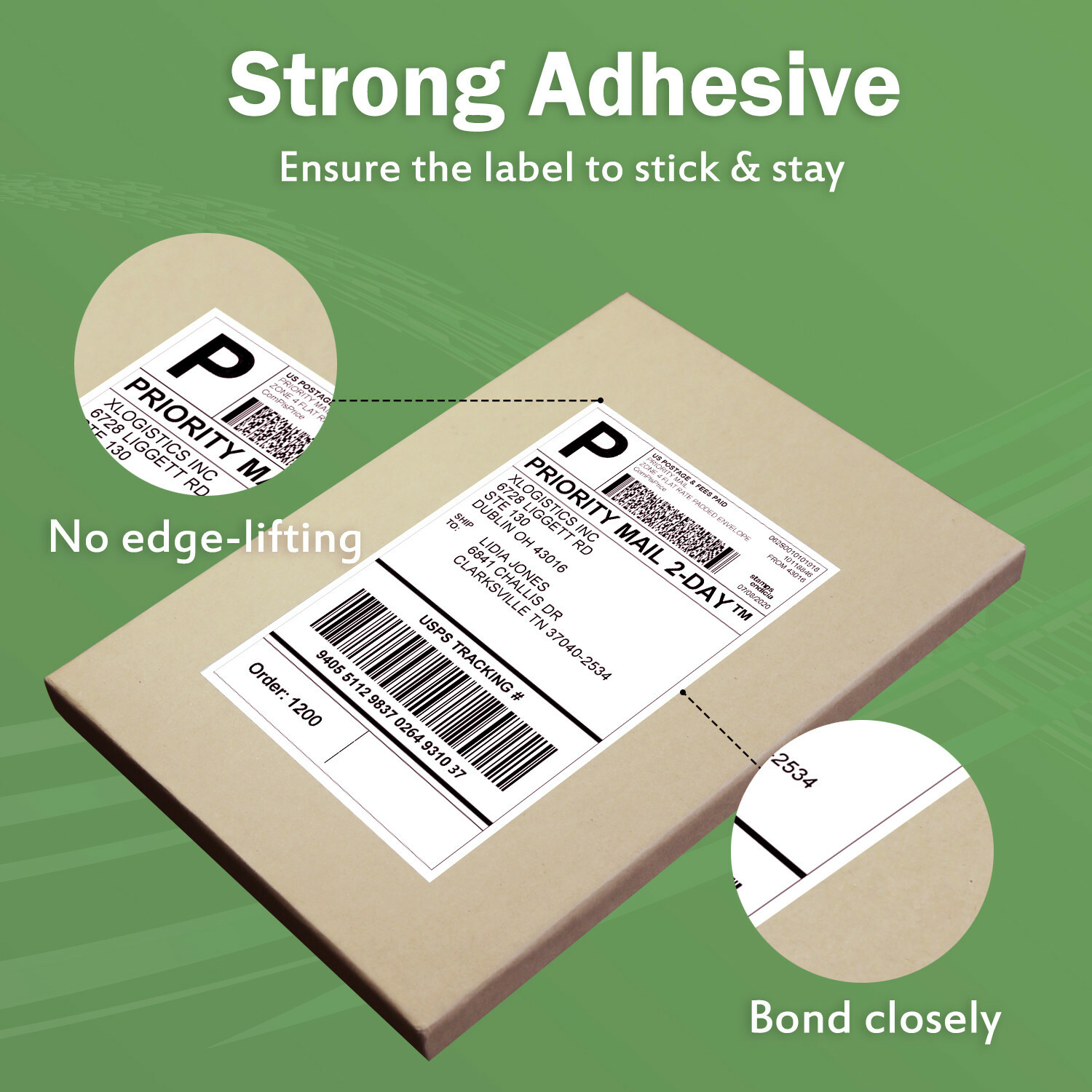 110 Sheets 220 Premium Half Sheet Shipping Labels 200+20 8.5×5.5 2 Per Sheet