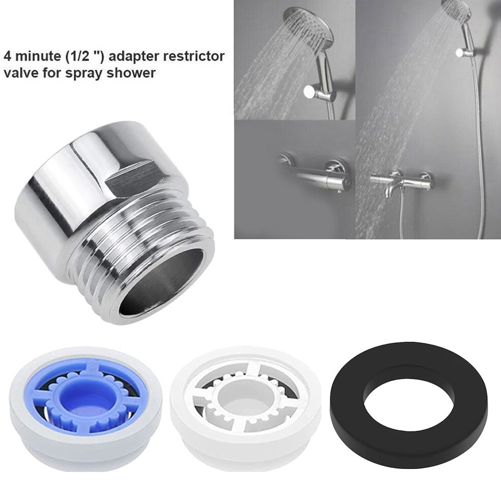 Water Saving Shower Regulator Kit with 6 8L/min Shower Head Reactors