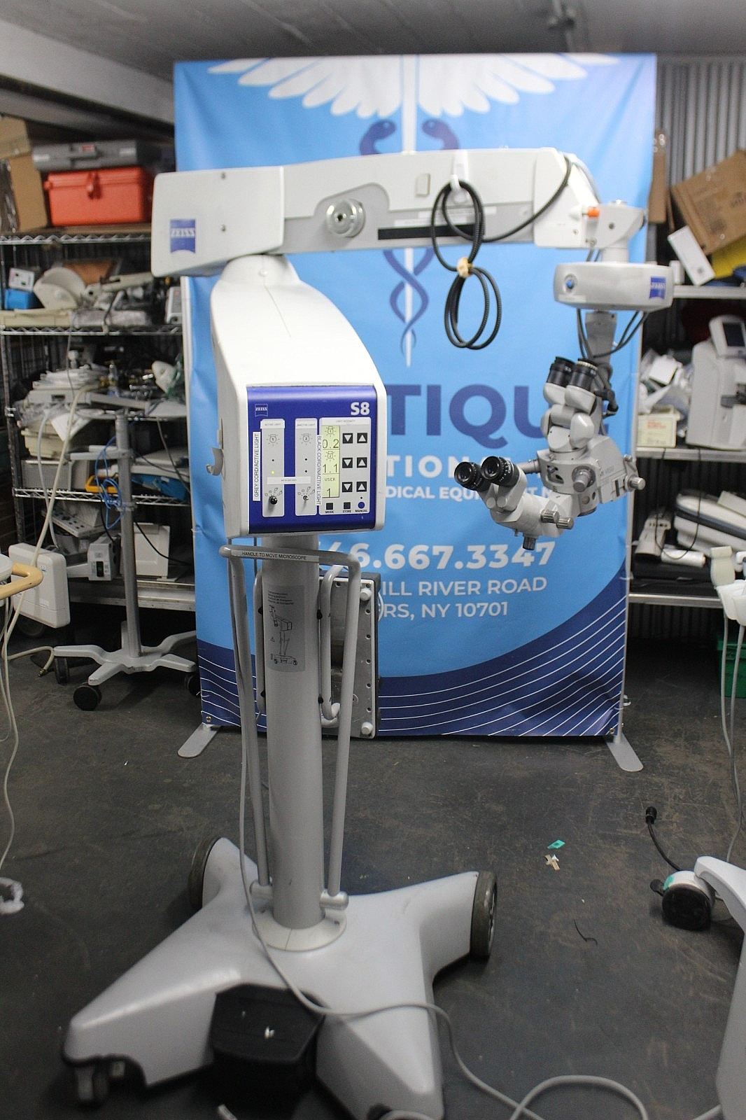CARL ZEISS OPMI VISU 200 STATIV S8 SURGICAL MICROSCOPE