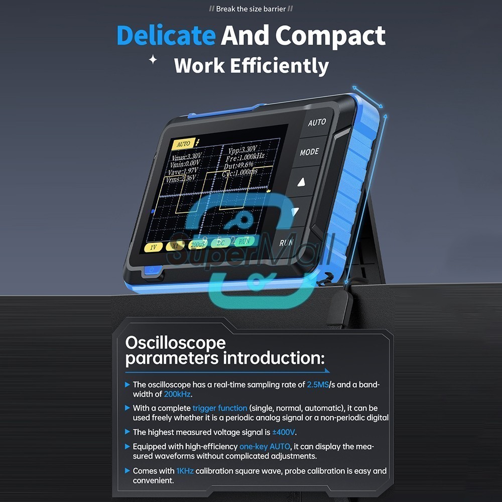 FNIRSI DSO152 Handheld Mini Oscilloscope Type-C Portable Digital Oscilloscope US