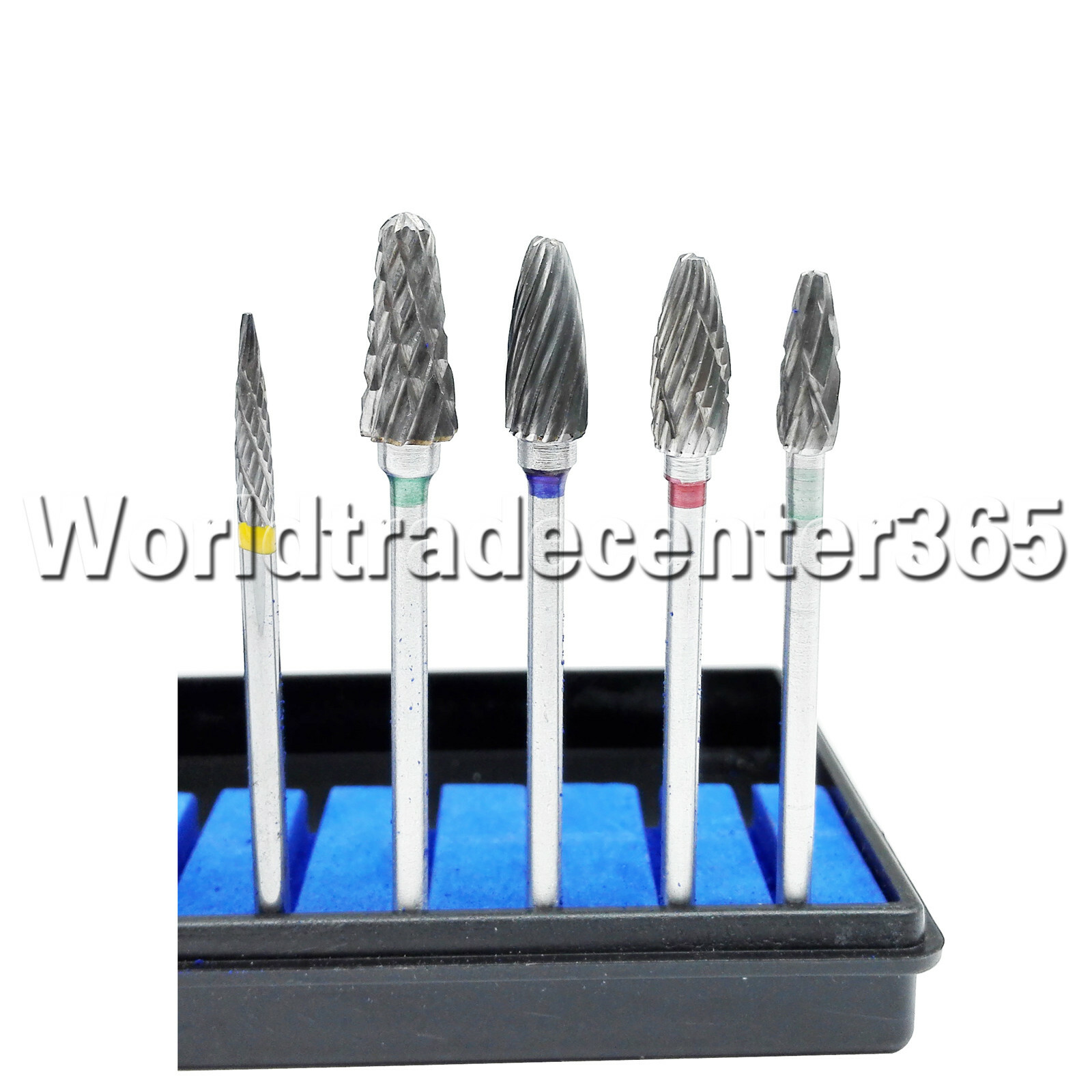 Dental Lab Polishing Bur Drills Tungsten Steel Carbide Burs Burrs 2.35MM 6 Types
