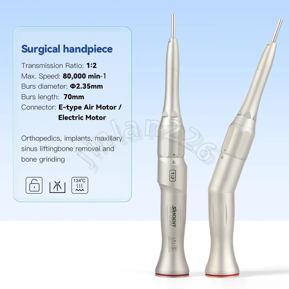 SANDENT Dental 1:2 Surgical Osteotomy Low Speed Handpiece 20º Contra Angle