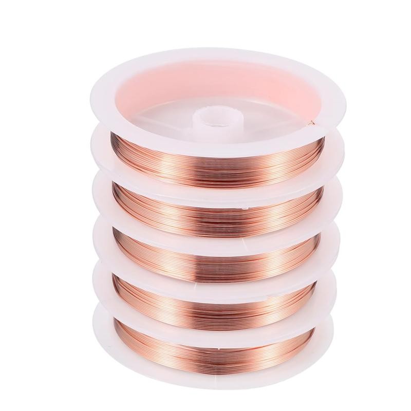 1/5/10m Copper Conductive Copper Wire Ultra-fine Copper Wire Diameter 0.1-5mm Co