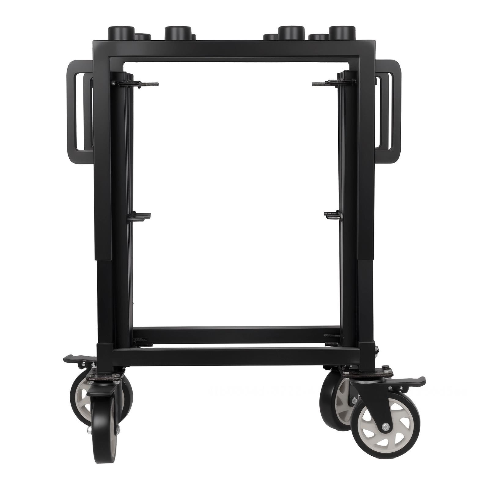 992 Lbs Heavy Duty Funeral Casket Cart Foldable Mortuary Stretcher Stand with Wh