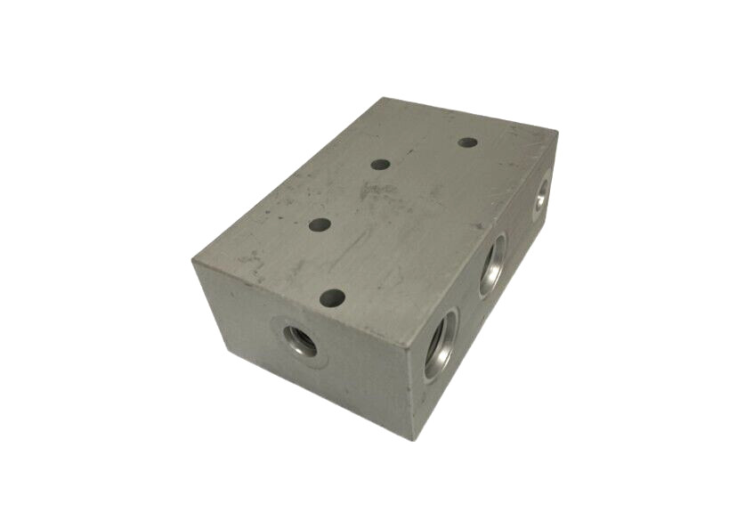 HYDRAULIC MANIFOLD BLOCK POLISHED