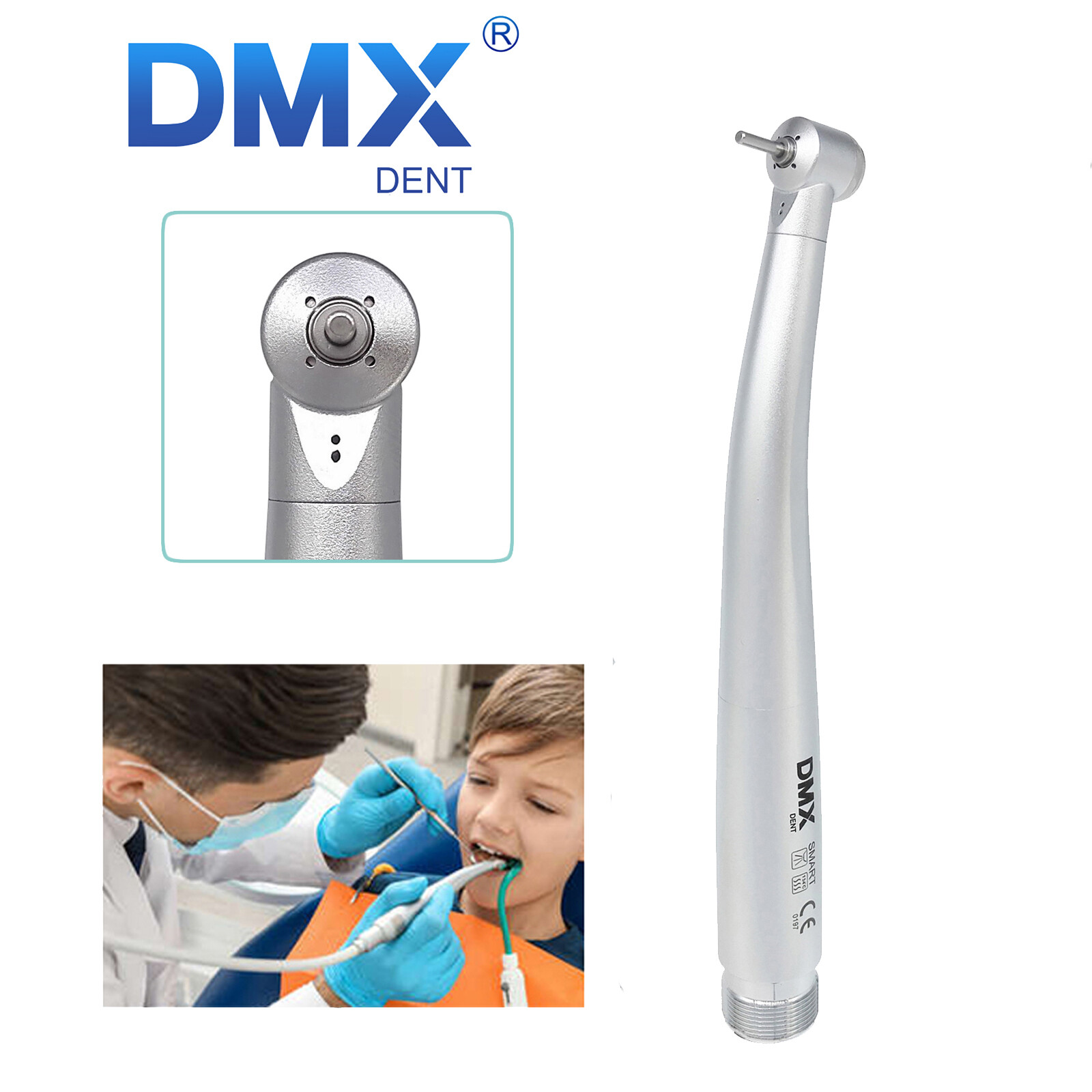 NSK Style Dental High Speed Handpiece Pedo Pediatric Mini Small Head 2/4 DMXDENT