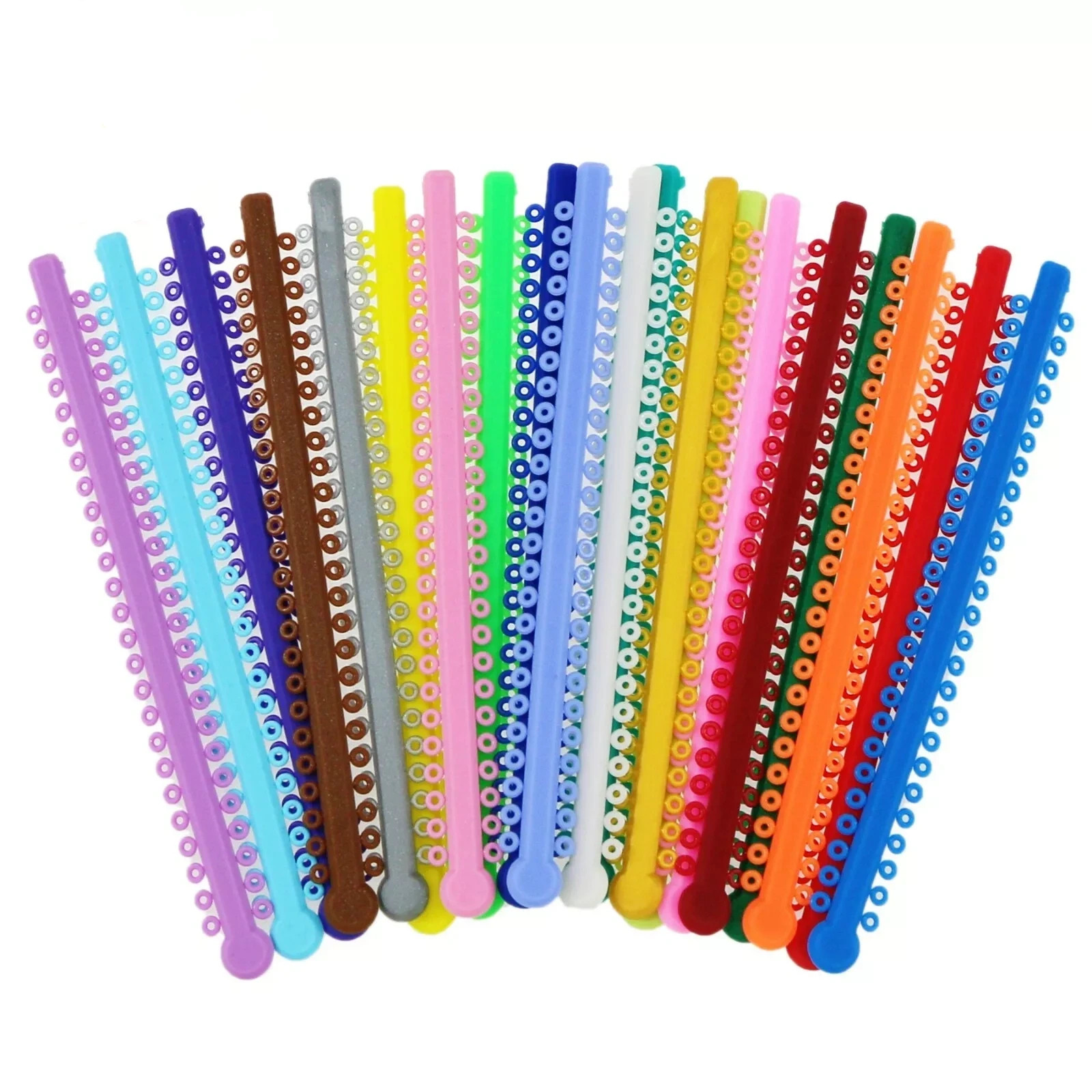 1000 Pcs Dental Orthodontic Treatment Ligature Ties Elastic Rubber Bands O-Rings
