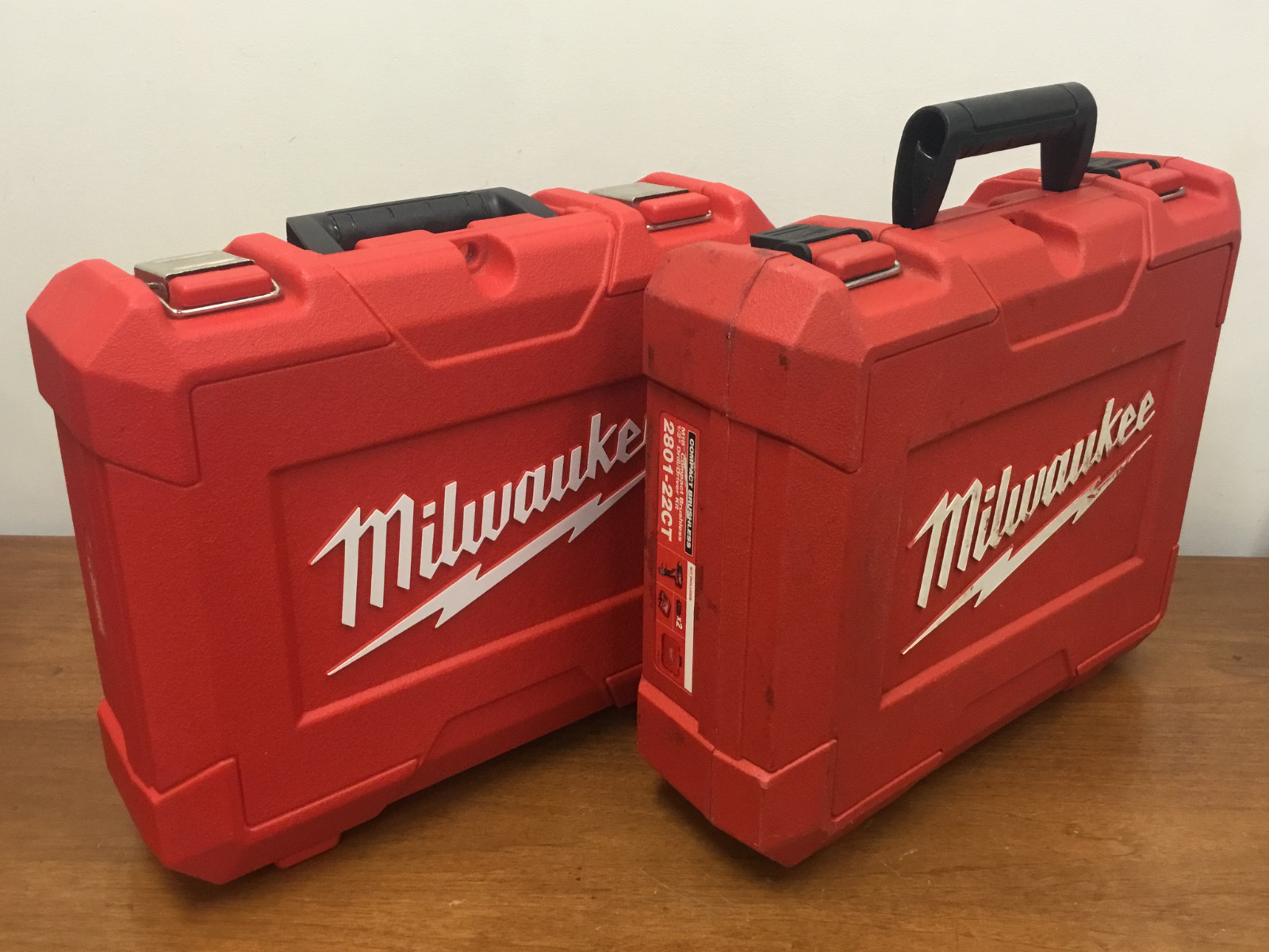 LOT OF (2) Milwaukee Case For – 2407-22 & 2801-22CT – Drill/Driver Kit