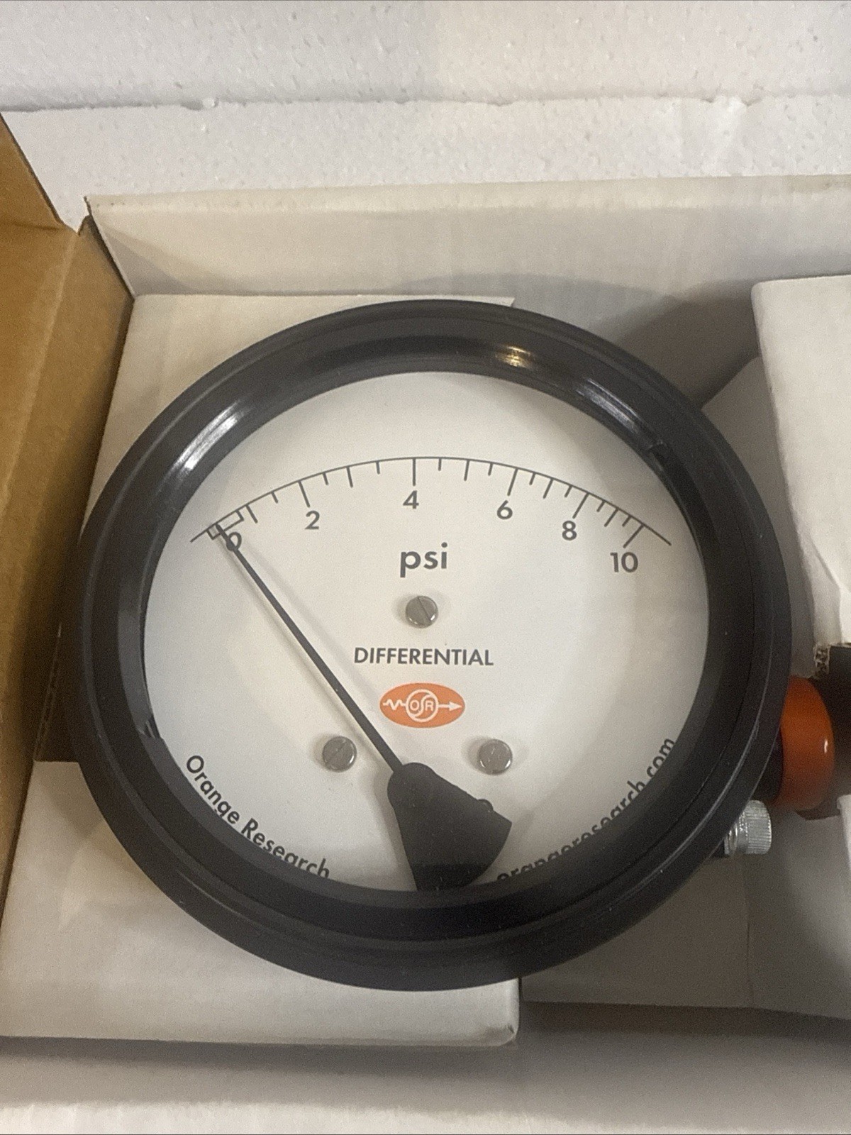 Orange Research Differential Pressure Gauge Part No. 1516-S1044/1500 PSI