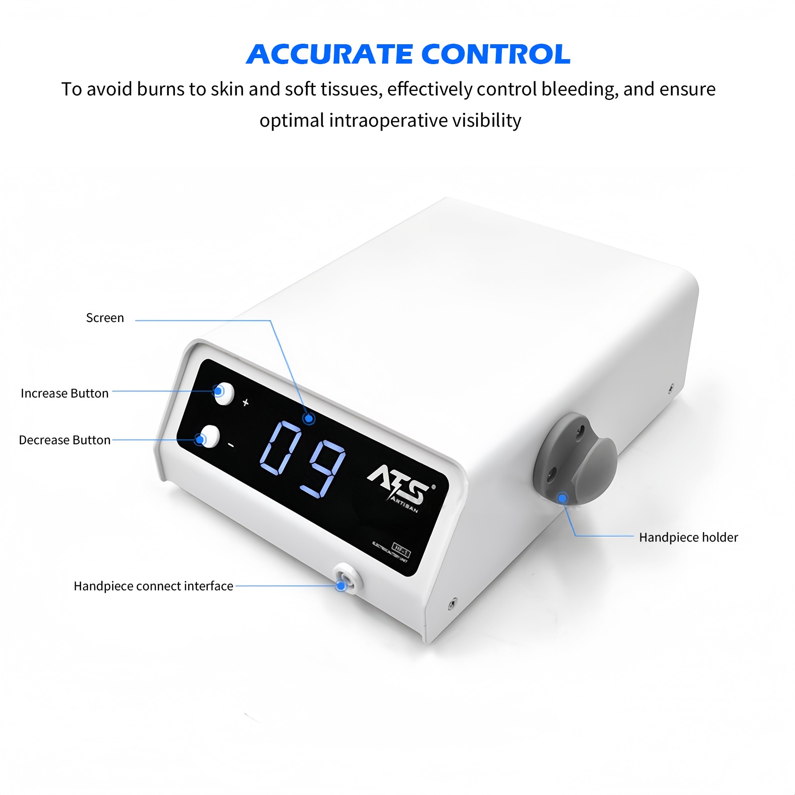 Dental Electrosurge Electrosurgery Unit for Cutting + Coagulating 10 Tips USA