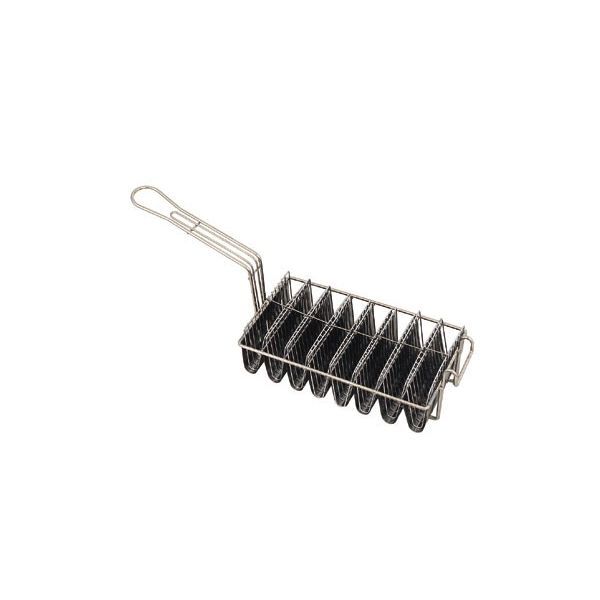 Winco TB-8 Hard Taco Shell Fryer Basket Maker Holds 8 6” Tortillas Deep Frying