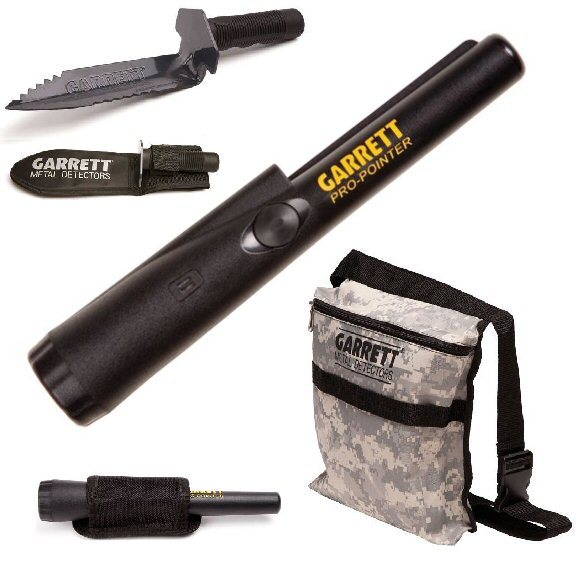 GARRETT PRO POINTER II Metal Detector Pinpointer, Camo Pouch & Edge Digger Combo