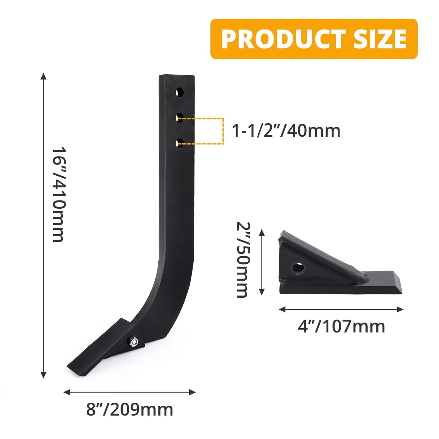 5 Pack Box Blade Ripper Shanks 1-1/2 in 16″ 3 Holes with Remove Scarifier Teeth