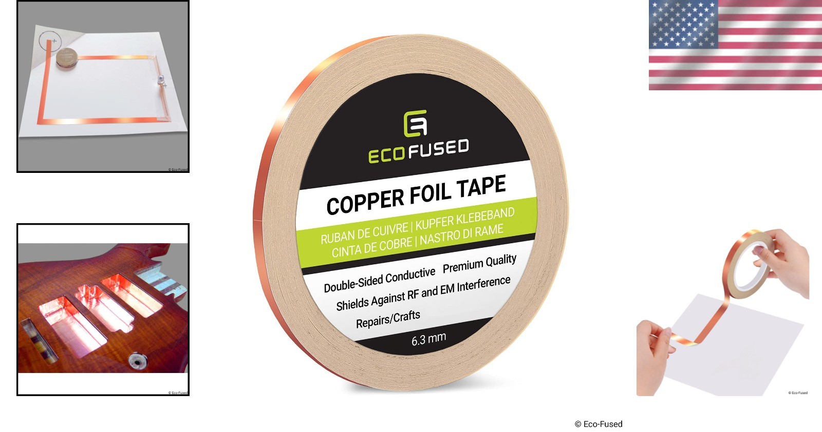 Conductive Adhesive Tape: EMI Shielding & Crafts – 0.25″ X 21.8 Yards
