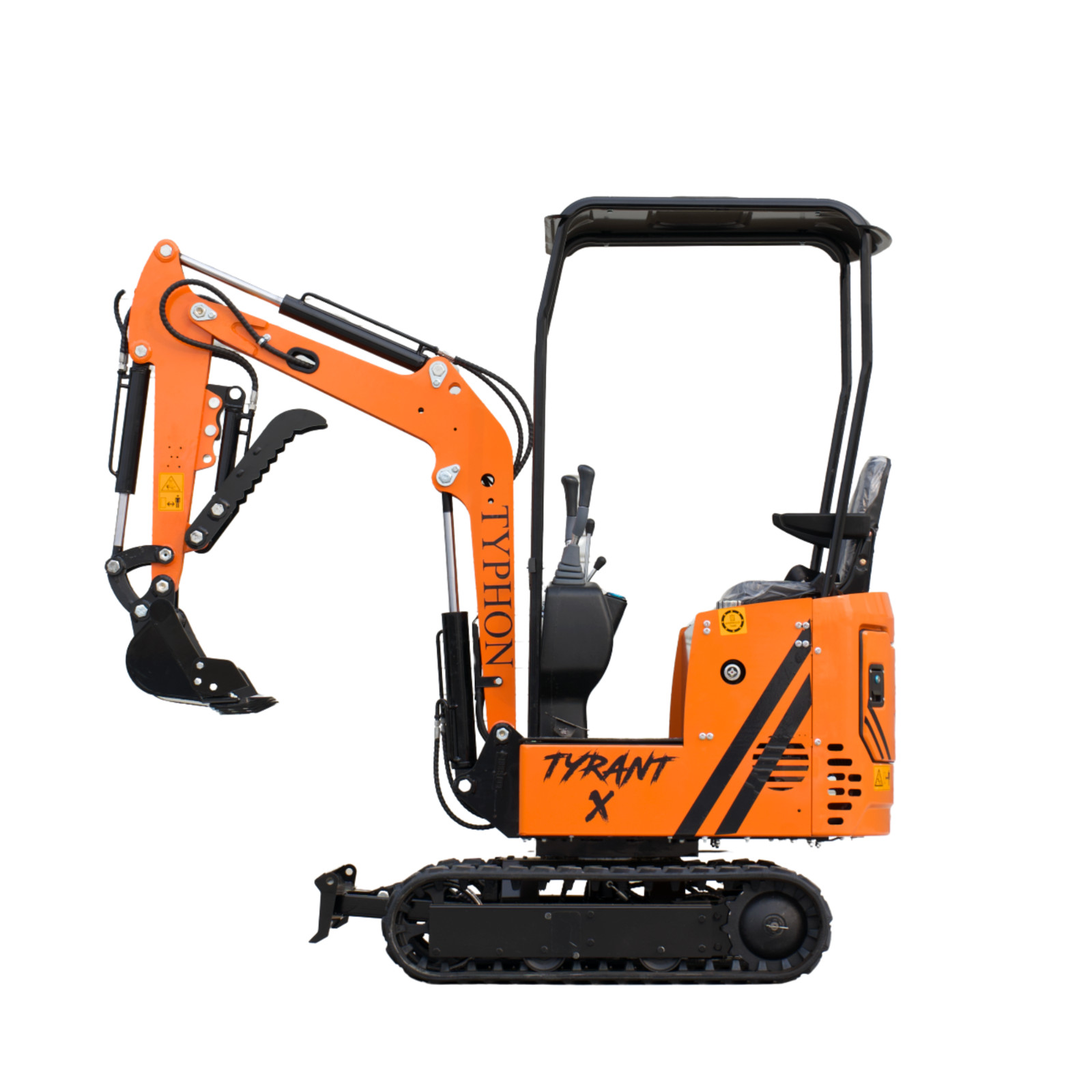 Free Ship TYPHON TYRANT X 1Ton Mini Excavator USA 13.5HP include 12 Attachments