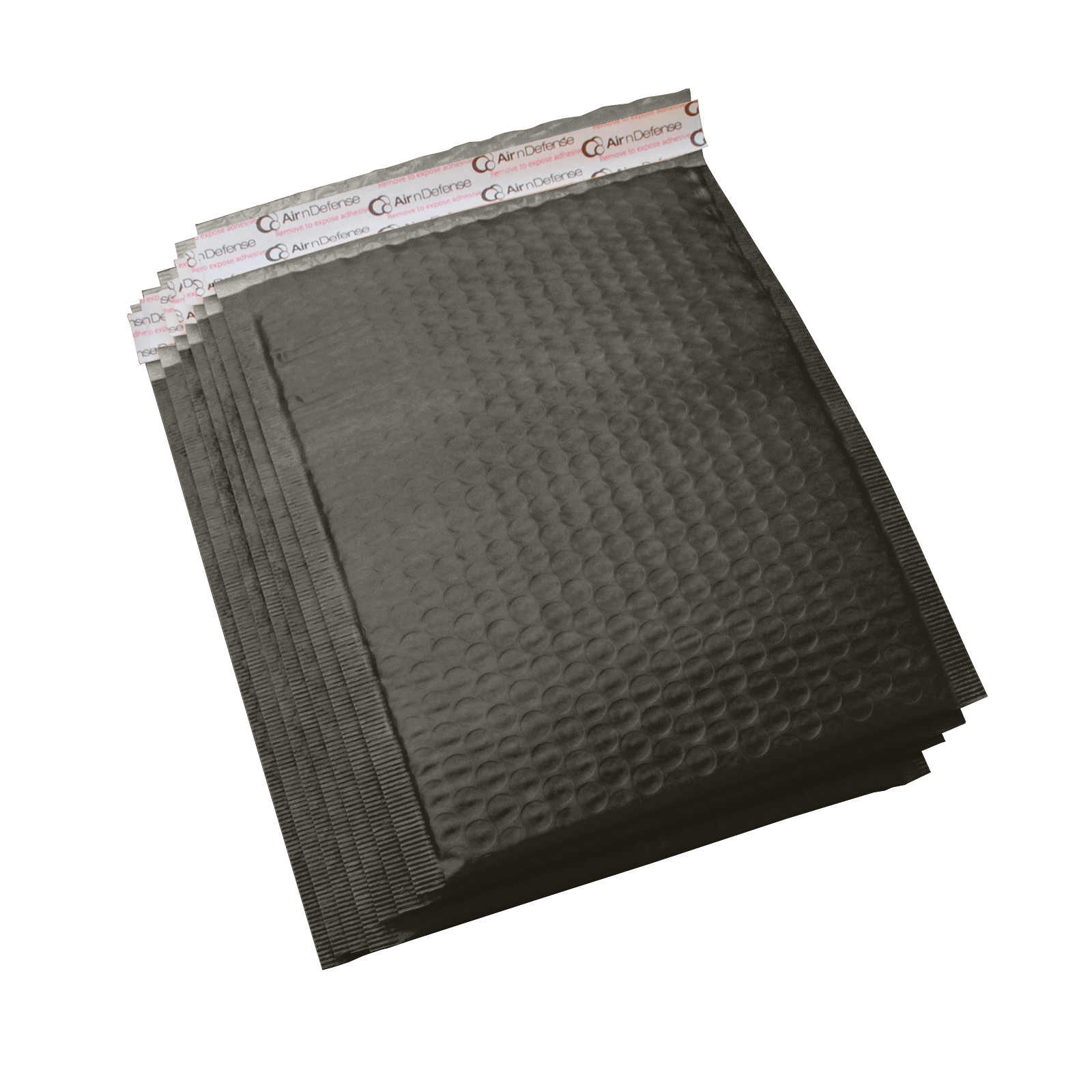 AirnDefense 500 #000 4X8″ Black Poly Bubble Mailers Shipping Padded Envelope
