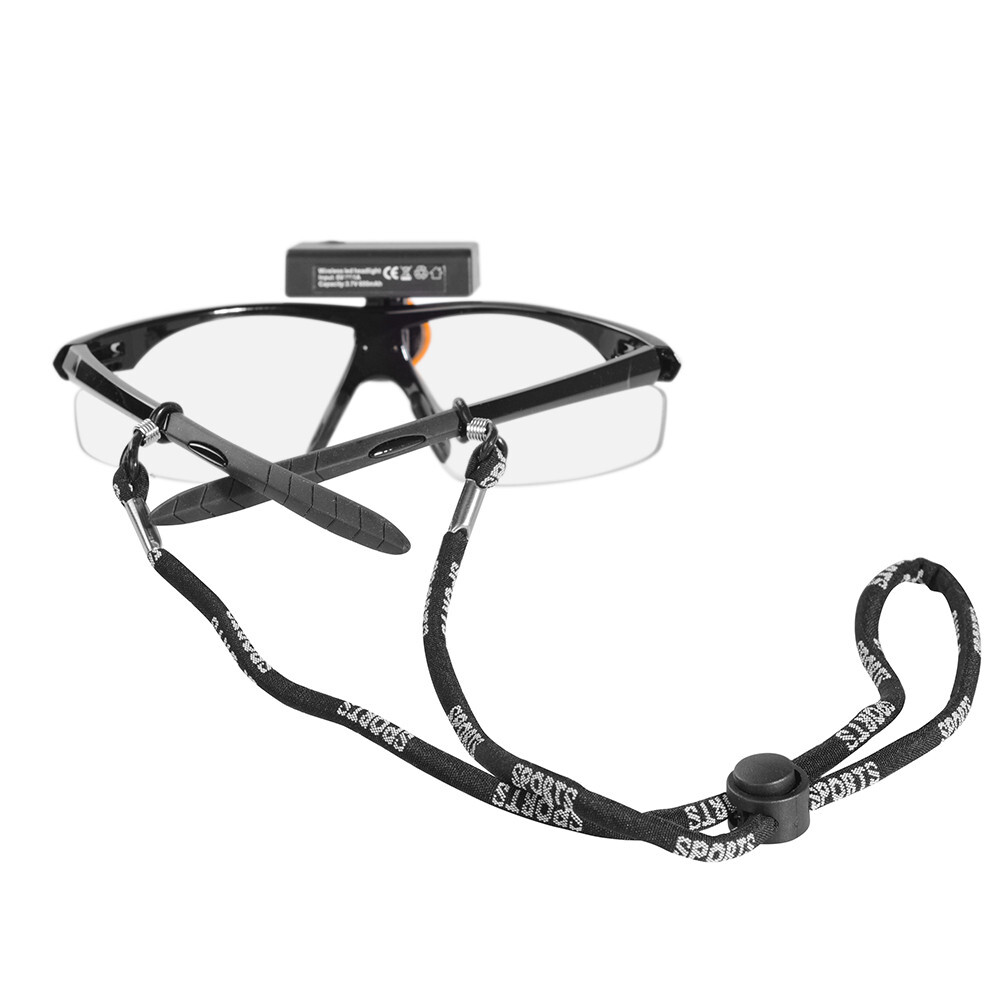 Dental Medical 3W LED Wireless Head Light with Filter & Glasses 2 in 1 Black USA