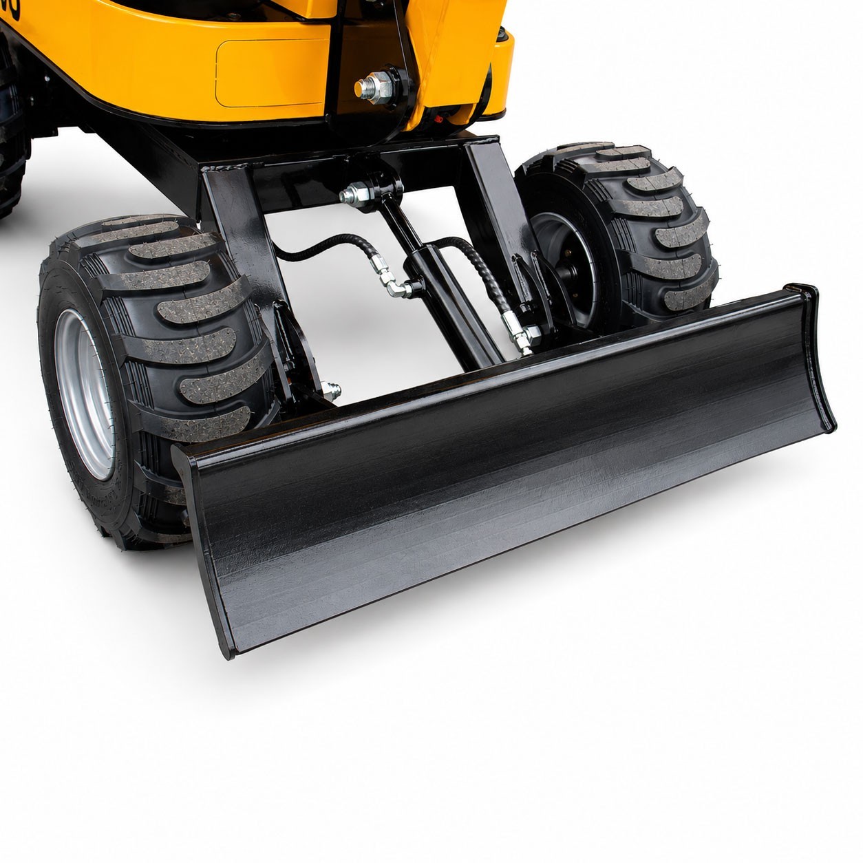 1 Ton Mini Wheel Excavator Mechanical Thumb RATO Engine Compact Digger US Stock