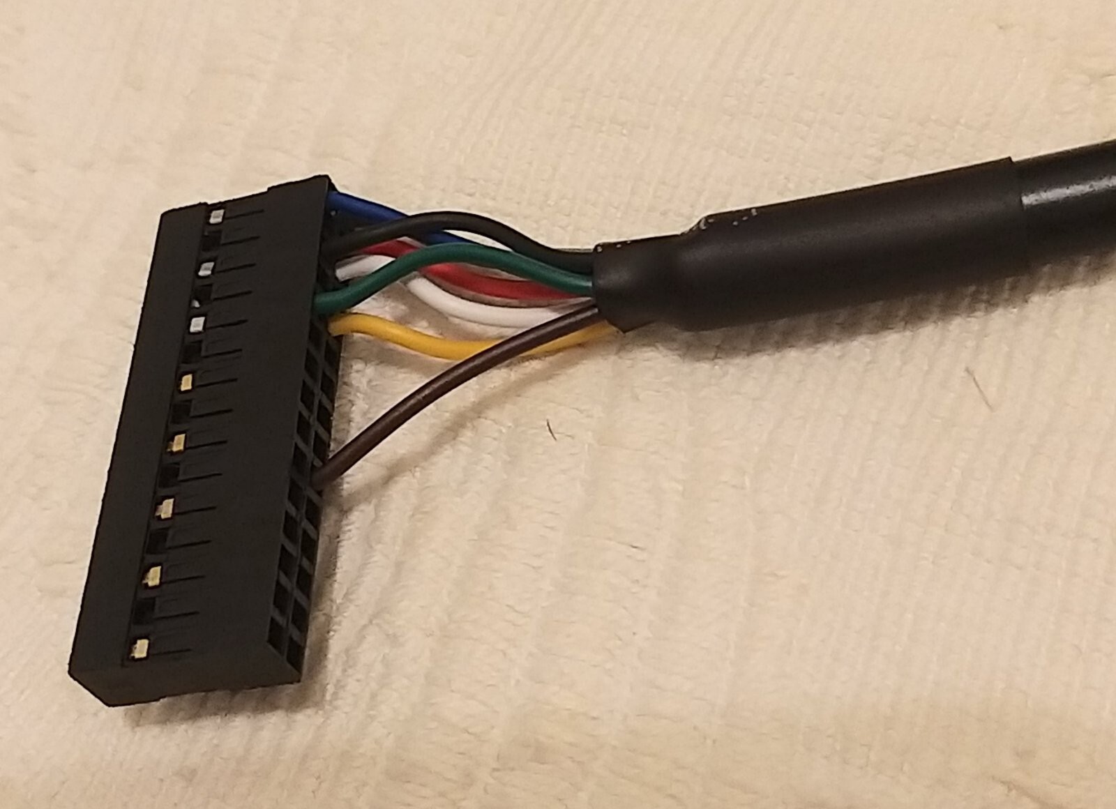 WEL-RM007 ICT A6 V6 Bill Acceptor Note Validator DC 12V Cable Harness 8 Wires