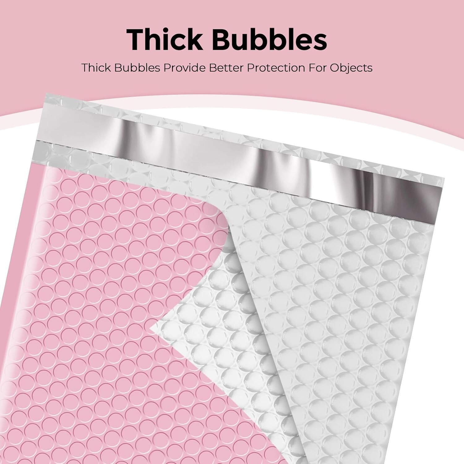 Large Bubble Mailers 10.5×16 250pc Padded Envelope 10.5×15 Poly Bubble Bags Pink