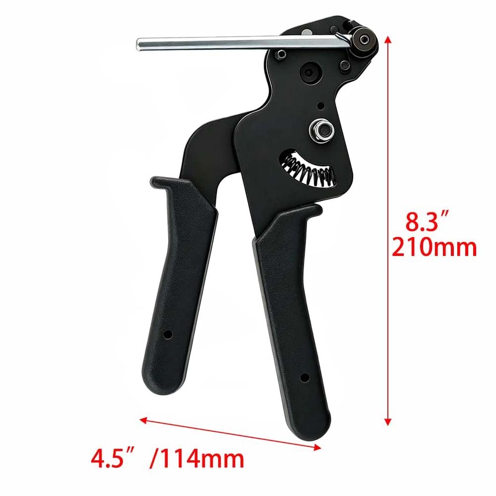 Metal Zip Tie Tool Kit – Zip Tie Gun, Scissor & 200 Stainless Steel Cable Ties