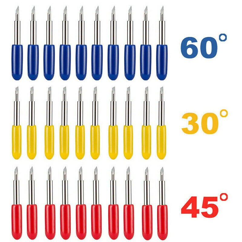 50Pcs 30°/45°/60° Roland Cutting Plotter Vinyl Cutter Blade Knife Blades Tool