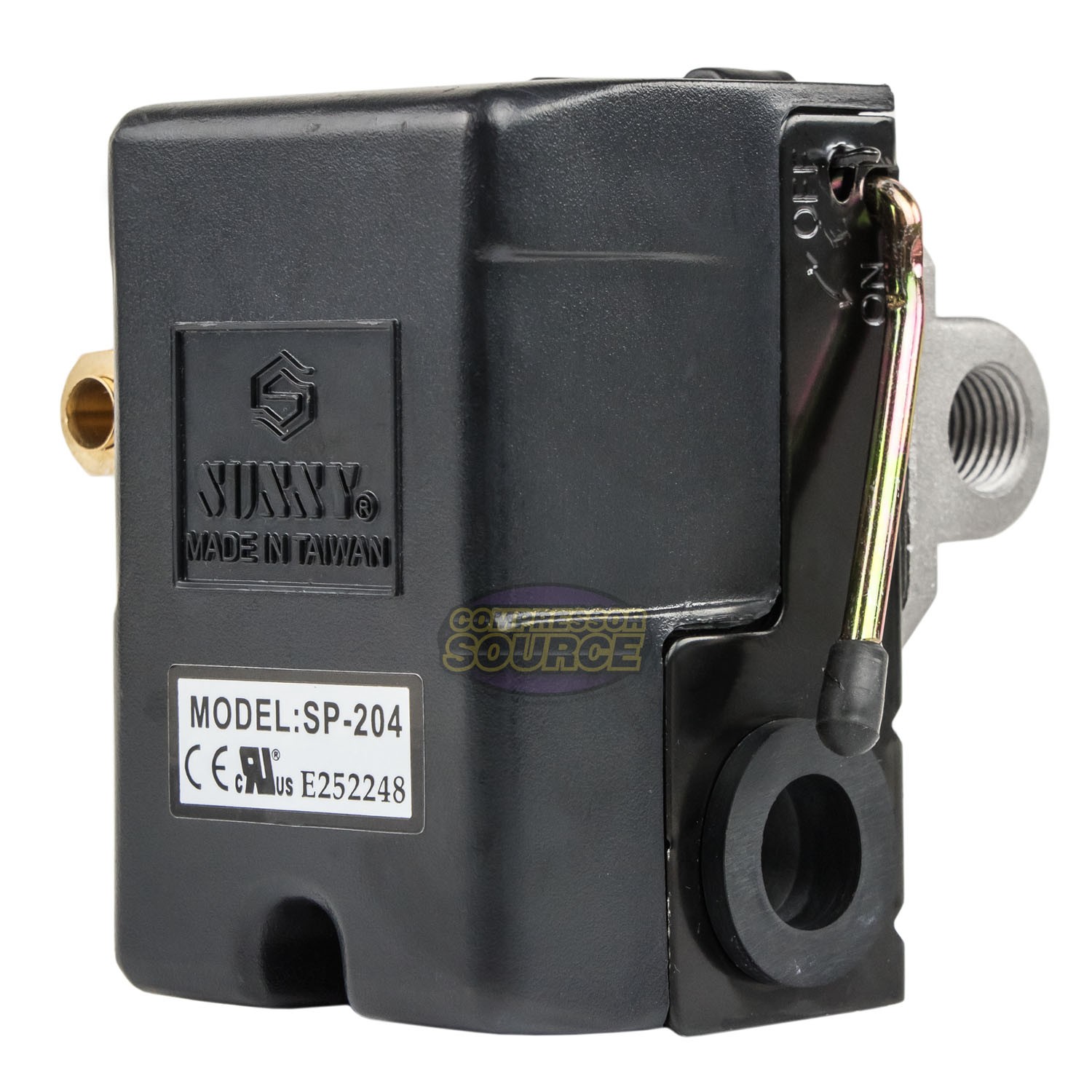 Heavy Duty 25 Amp Air Compressor Pressure Switch Control Valve 95-125 PSI 4 Port