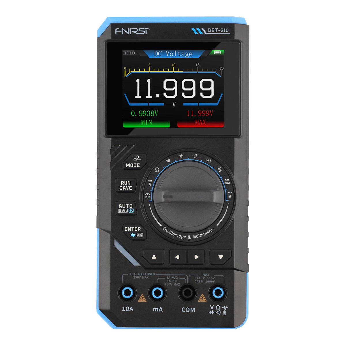 FNIRSI DST210 3-In-1 Handheld Digital Oscilloscope Multimeter Signal Generator`