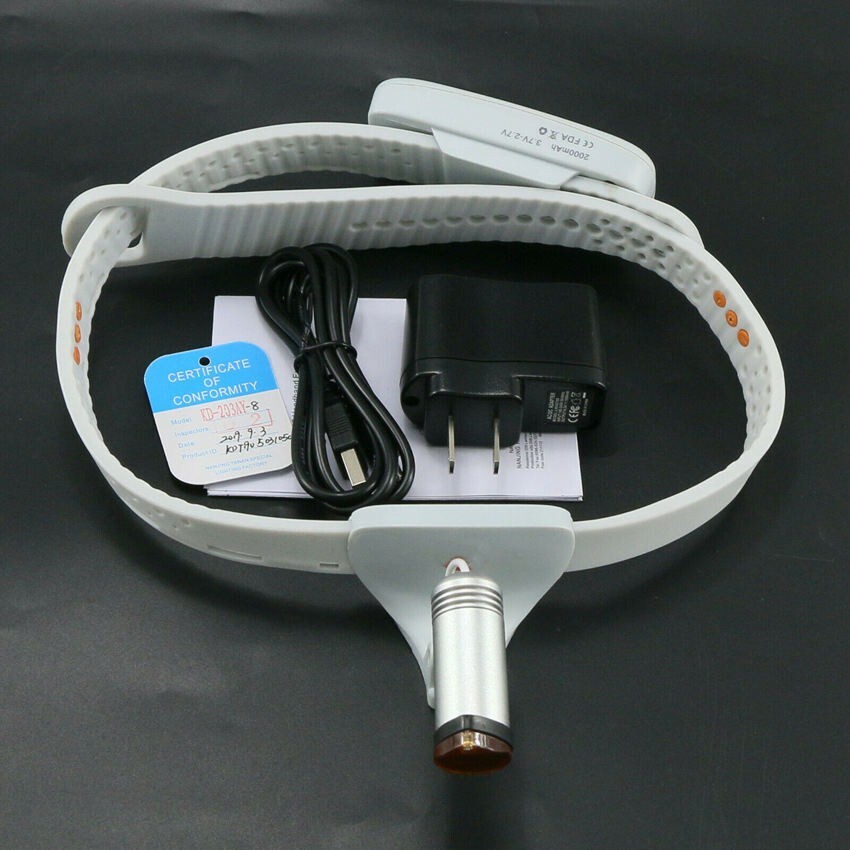 3W High CRI LED Surgical Head Light ENT Wireless Ultra-light Headlamp US STOCK