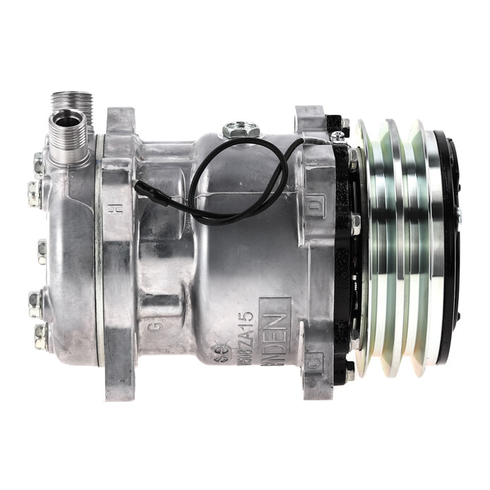 New OEM Sanden SD5S14 AC Compressor with 2A groove Clutch 12V QR