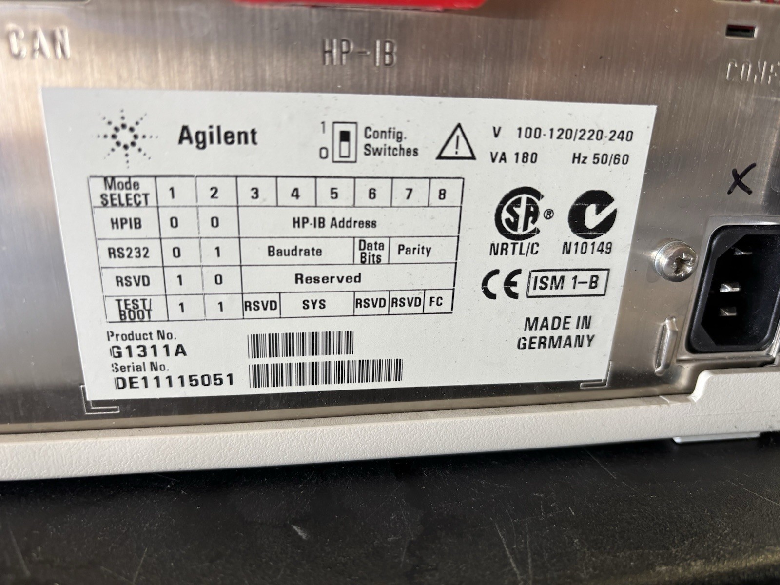 Agilent 1100 Series G1311A Quat Pump HPLC