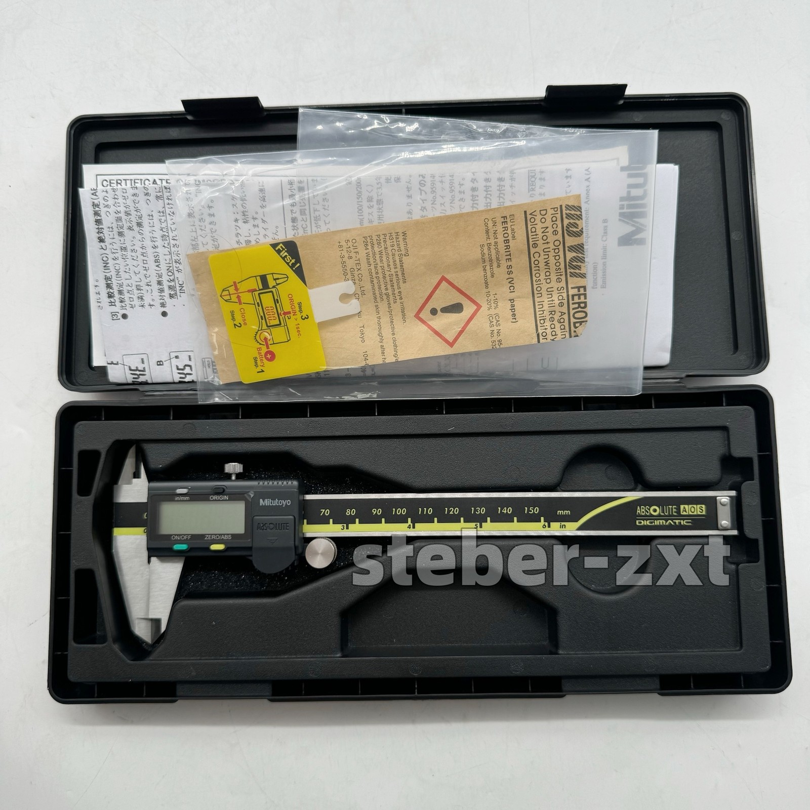 Mitutoyo Japan 500-196-30 150mm/0-6 Absolute Digital Digimatic Vernier Caliper