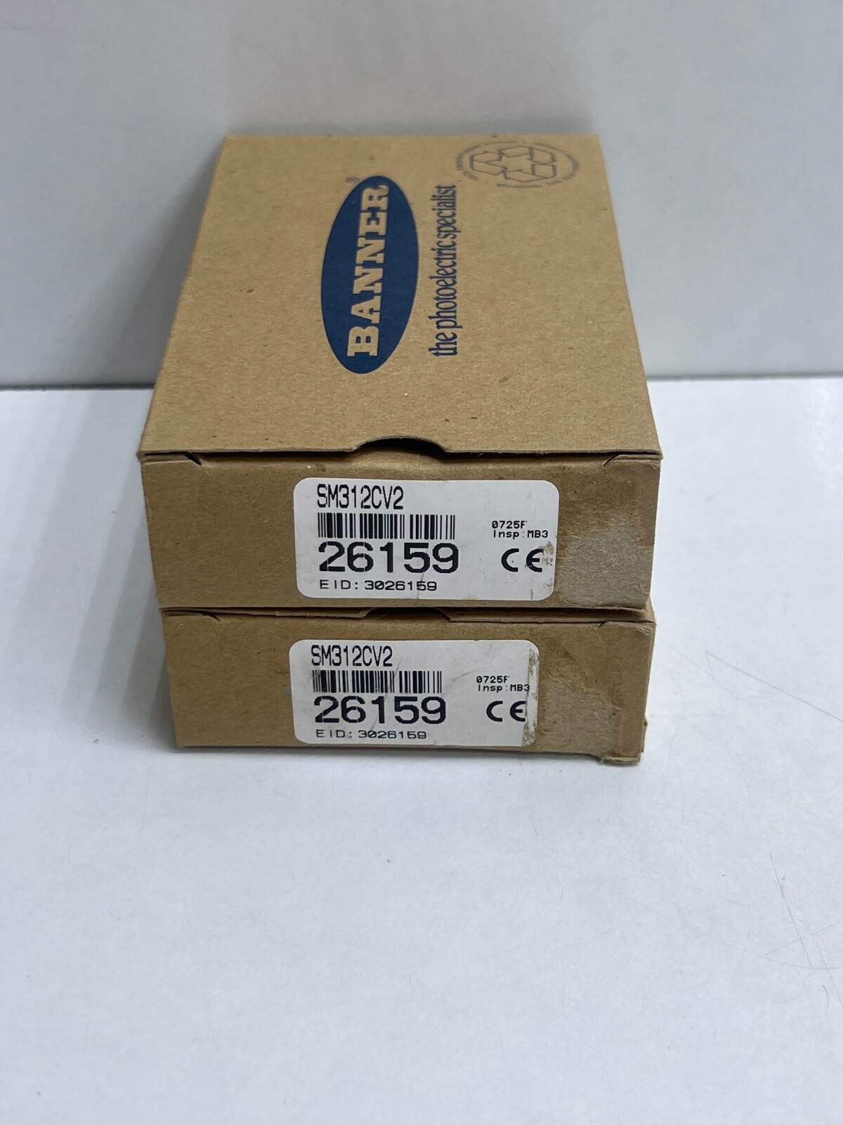 (LOT 2 PCS) BANNER SM312CV2 SENSOR