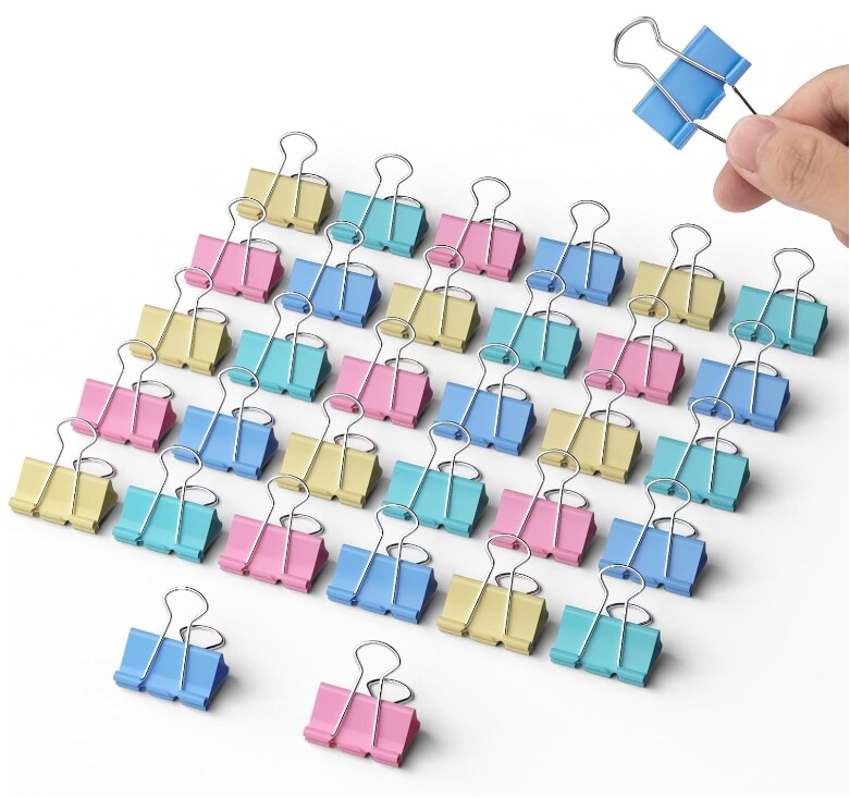 extra Binder Clips large paper Binder Clips 2 inch assorted medium small mini 13