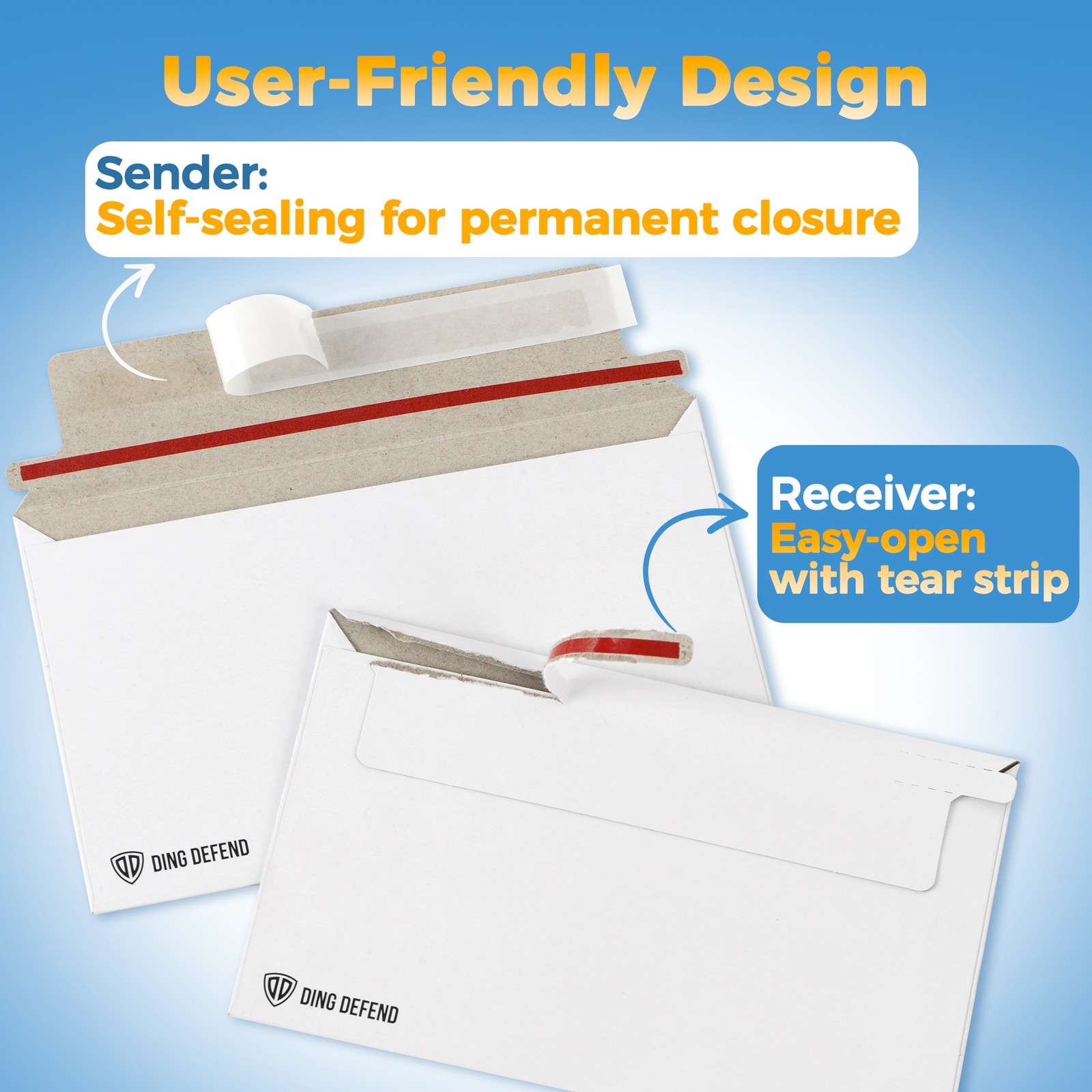 110-Pack Card Shipping Envelopes – 7 x 4.35 Inches Trading Cards Mailers