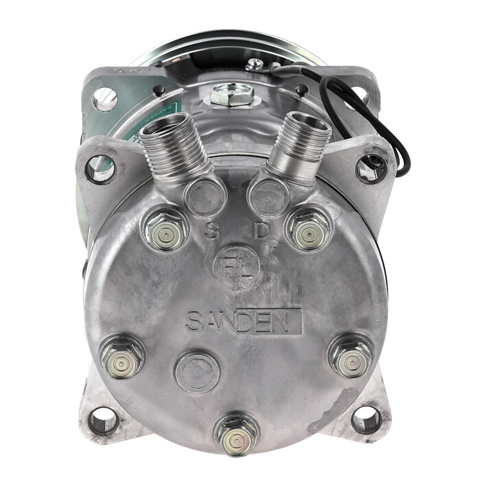 New OEM Sanden SD5S14 AC Compressor with 2A groove Clutch 12V QR