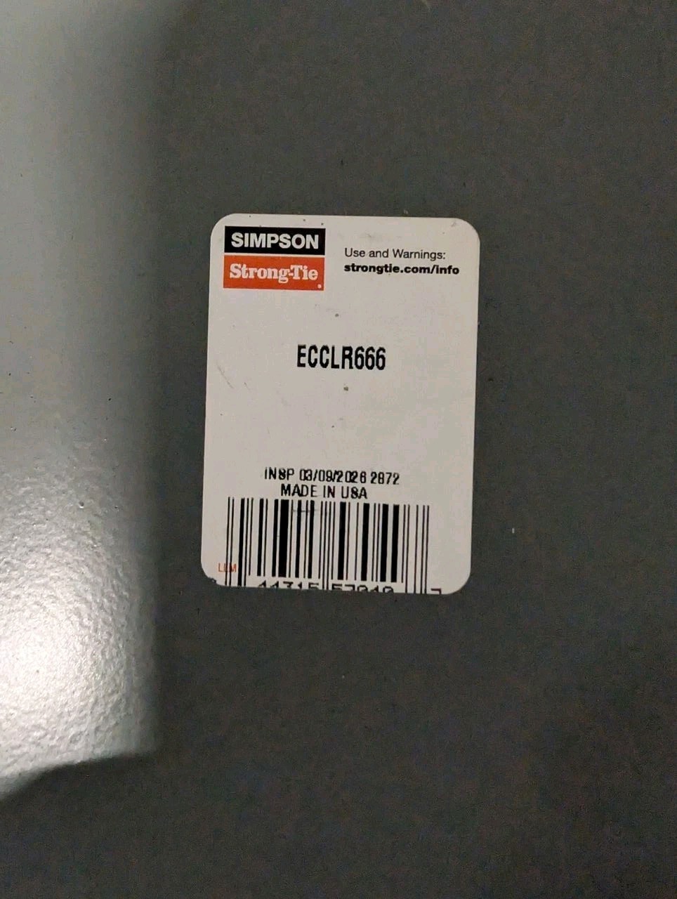 Simpson Strong-Tie ECCLR666 L-Shape End Column Cap 6x Post 6x Beams Skewed Right