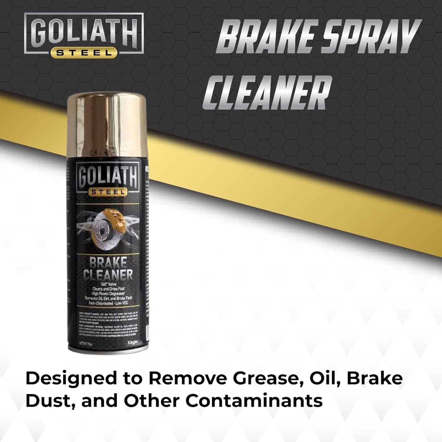 Kogler Goliath Steel Non-Chlorinated Brake Cleaner Spray, Low-VOC Fast-Drying…