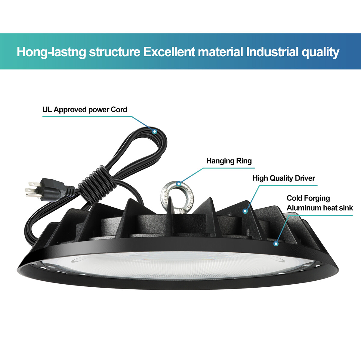 10Pack 200W UFO Led High Bay Light Commercial Industrial Factory Warehouse Light