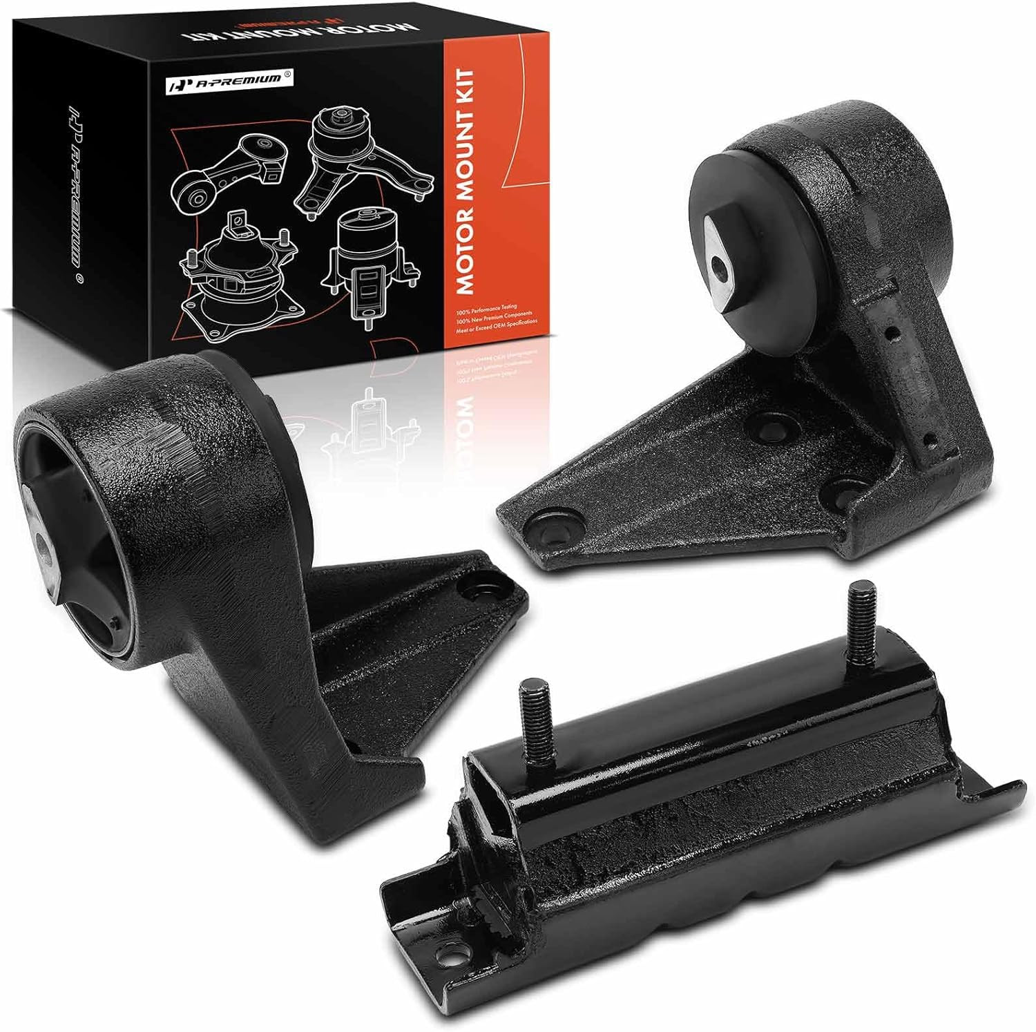 3PCS Engine Motor Mount and Transmission Mount Kit Compatible with Dodge Ram 250