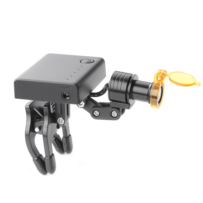 5W Wireless LED Head Light with Optical Filter Clip for Loupes Glasses USA STOCK