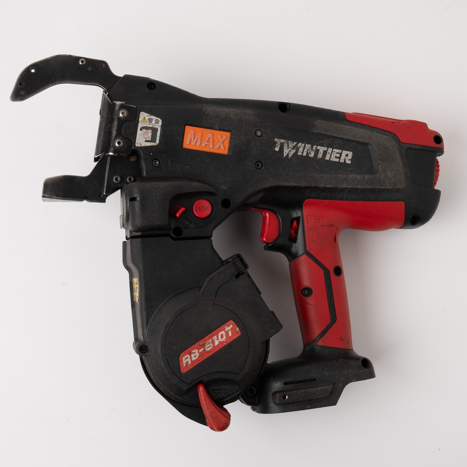 MAX RB610T Rebar Tier Tying Machine W/ 2 Batteries, Charger RB-610T-B2C Twintier