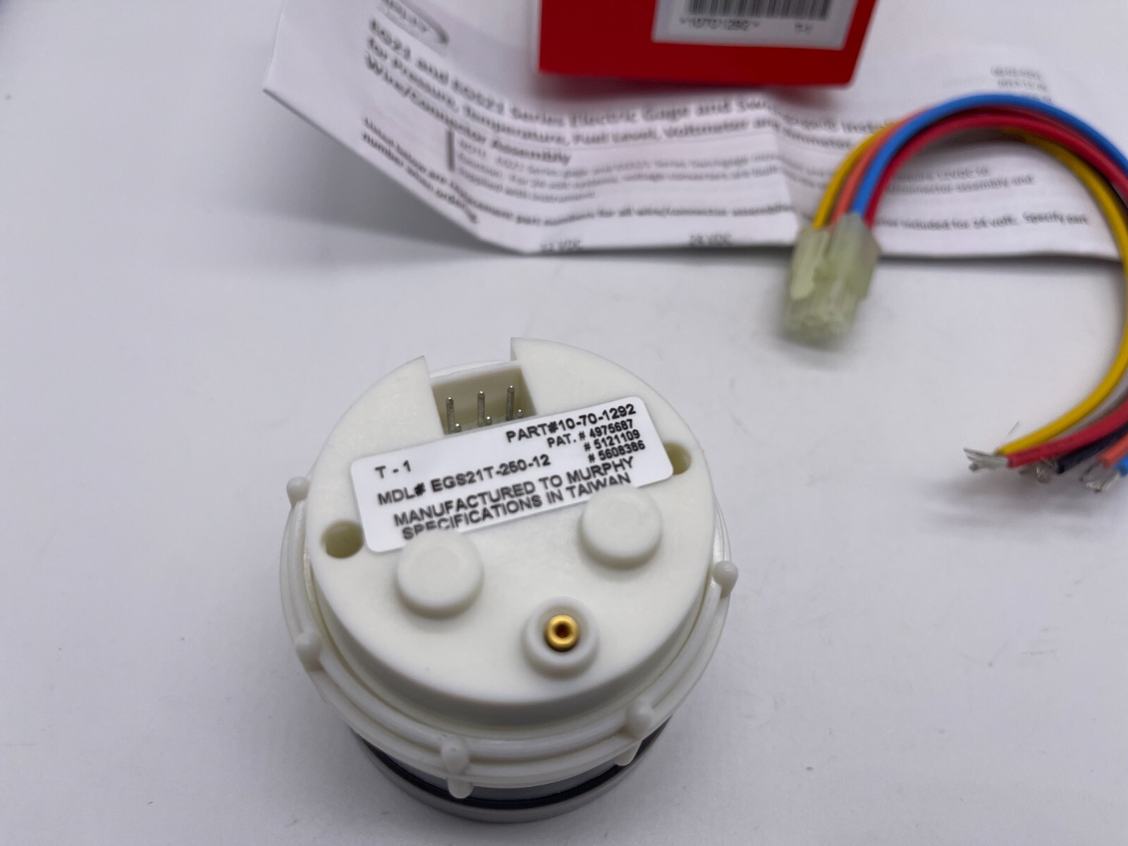 NEW MURPHY ELECTRIC TEMPERATURE SWICHGAGE EGS21T-250-12 10701292