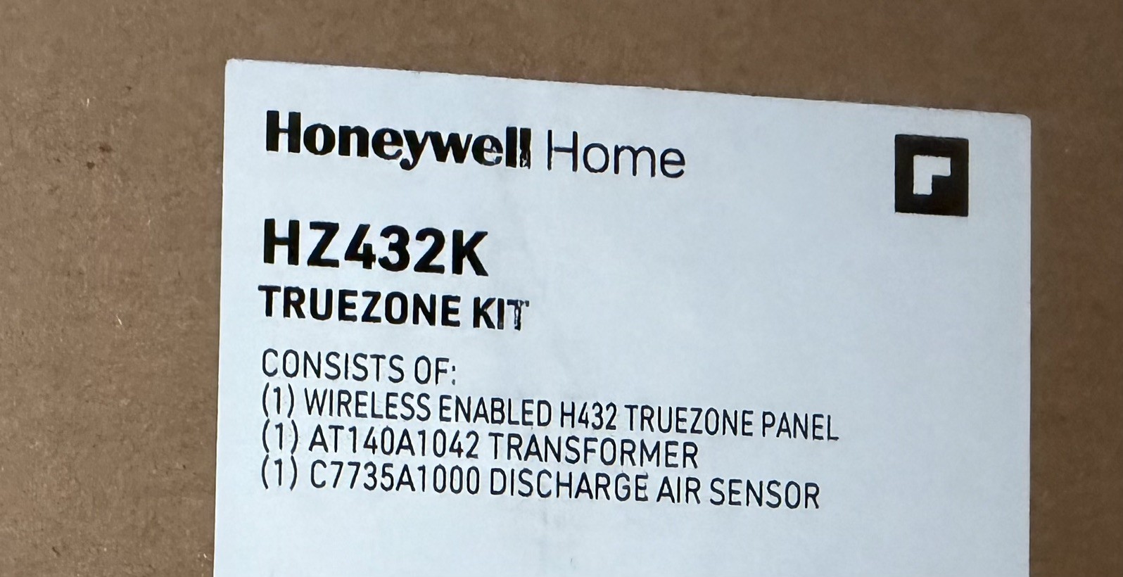 Honeywell HZ432 TrueZONE Panel Kit