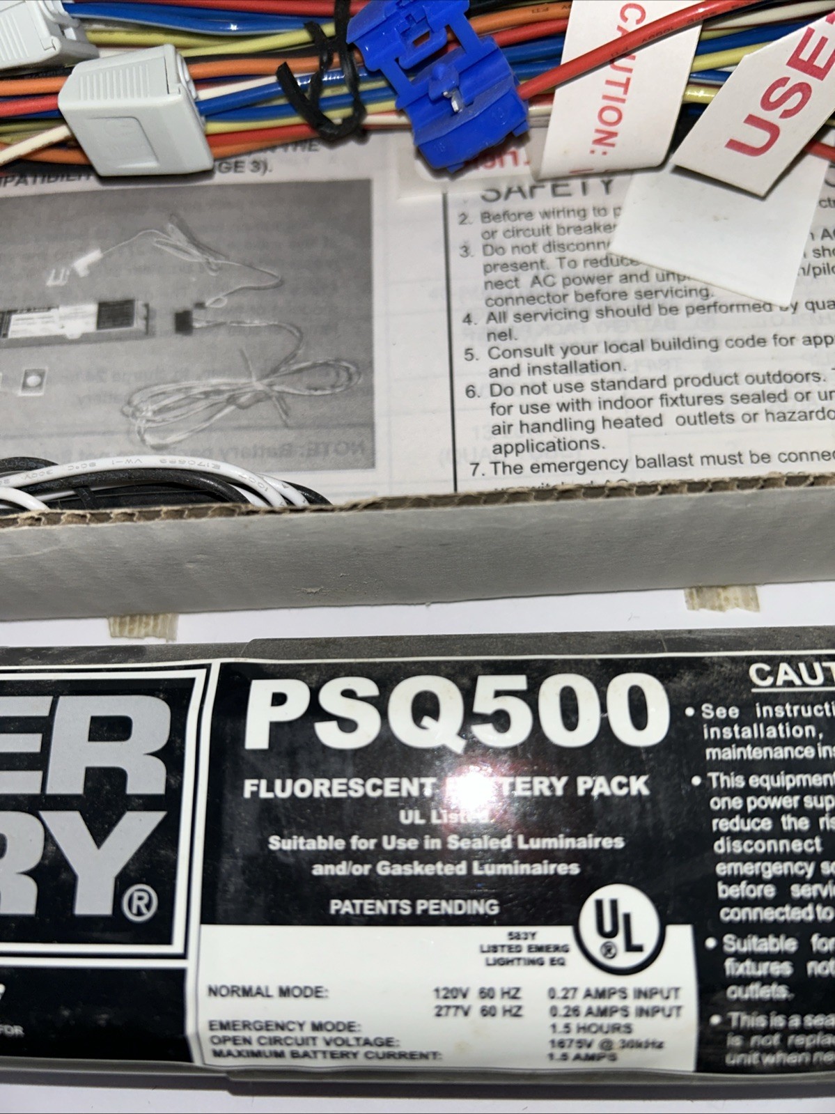 Lithonia Power Sentry PSQ500QD MVOLT Emergency Battery Pack 500lm Gray