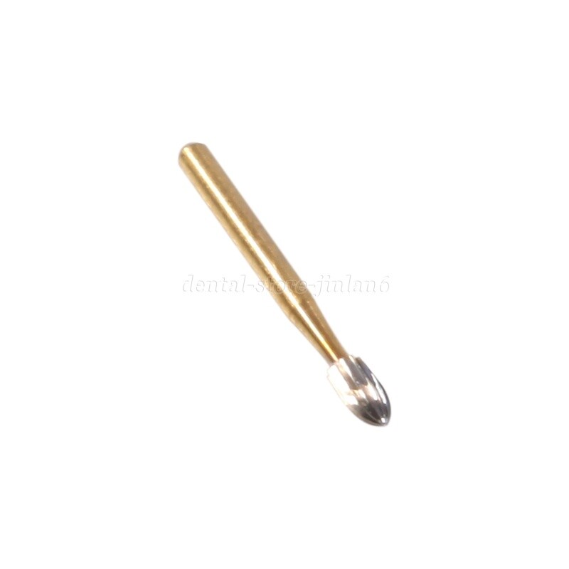 5 packs Dental Tungsten Carbide Burs Trimming & Finishing Egg Football FG 7406
