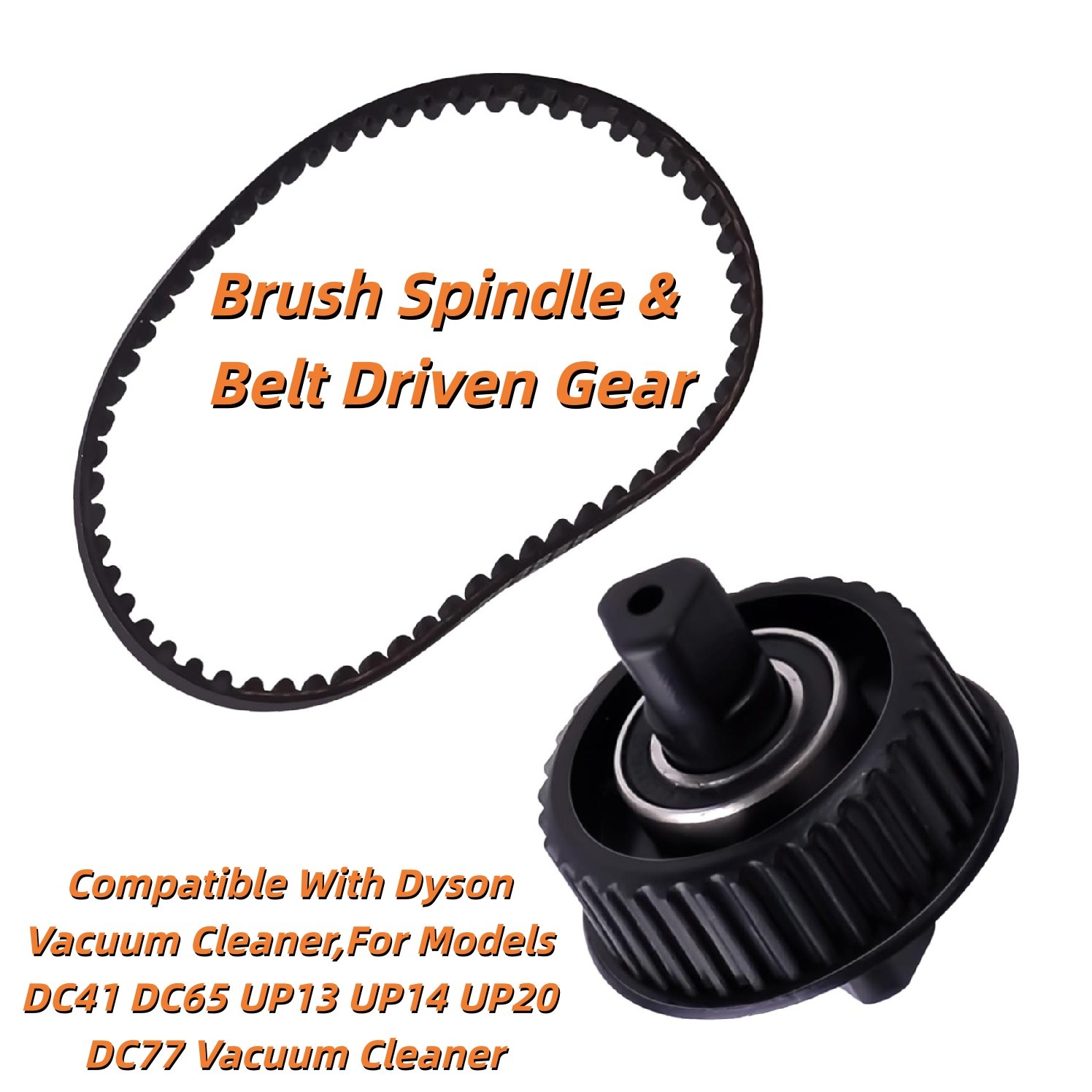 For DYSON DC41/65/77 UP13/14/20 Vacuum Cleaner Brush Spindle Belt & Driven Gear