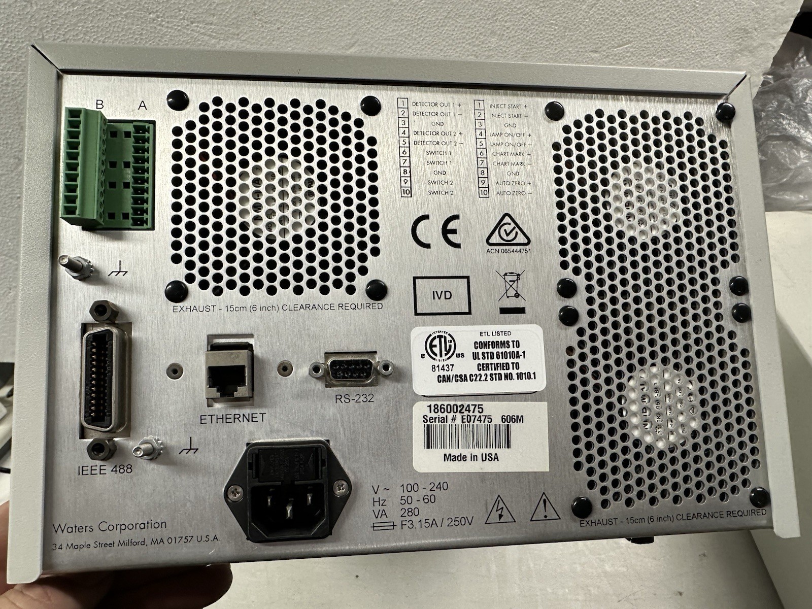 Waters 2475 HPLC Fluorescence Detector