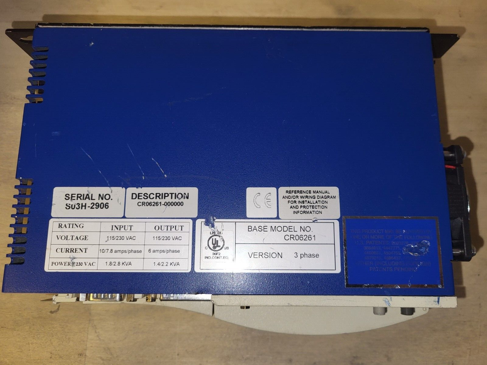 Kollmorgen ServoStar Cd CR06261 Servo Drive, P/N CR06261-000000